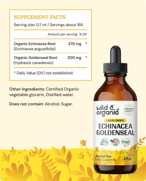 Echinacea & Goldenseal Tincture - 4 fl.oz. Bottle
