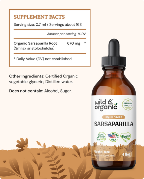 Sarsaparilla Tincture - 4 fl.oz. Bottle