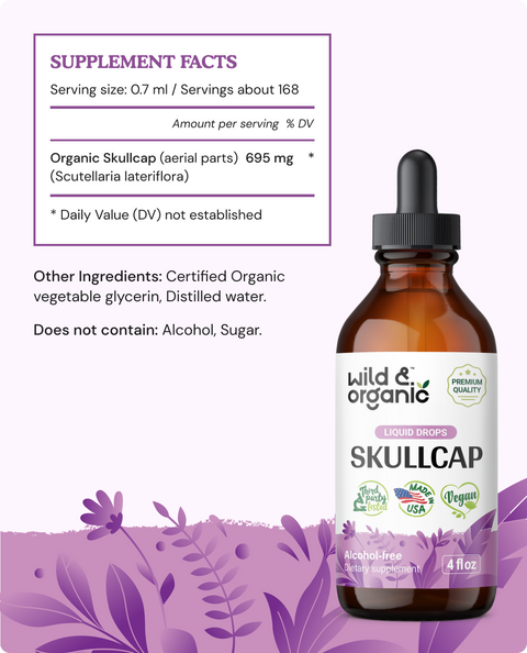 Skullcap Tincture - 4 fl.oz. Bottle