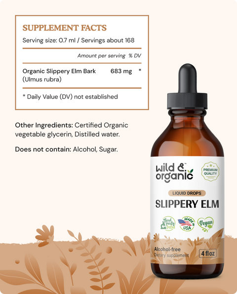 Slippery Elm Tincture - 4 fl.oz. Bottle