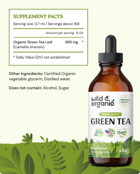 Green Tea Tincture - 4 fl.oz. Bottle