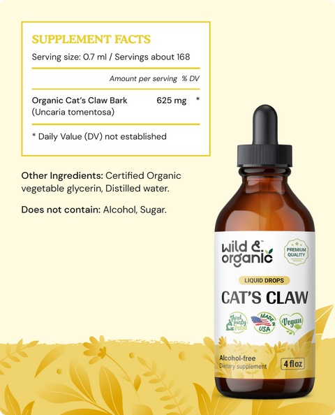 Cat’s Claw Tincture - 4 fl.oz. Bottle