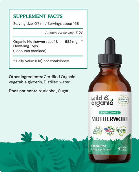 Motherwort Tincture - 4 fl.oz. Bottle