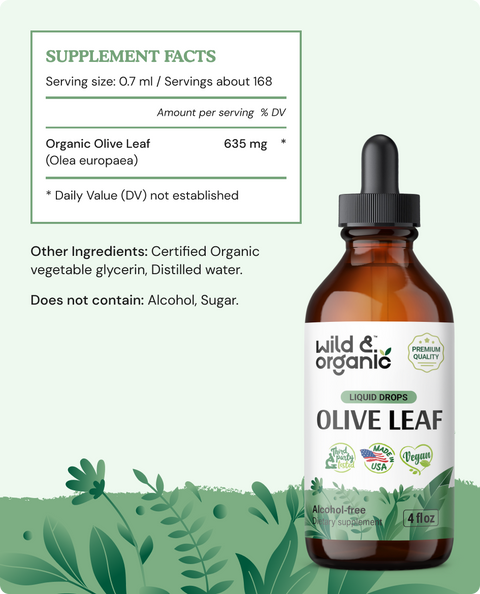 Olive Leaf Tincture - 4 fl.oz. Bottle