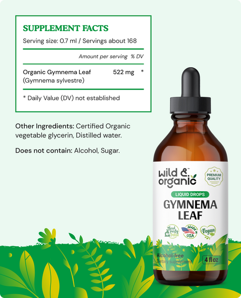 Gymnema Leaf Tincture - 4 fl.oz. Bottle