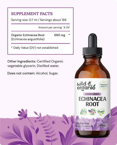 Echinacea Root Tincture - 4 fl.oz. Bottle