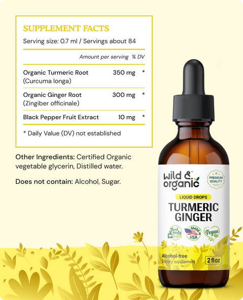 Turmeric & Ginger Tincture - 2 fl.oz. Bottle