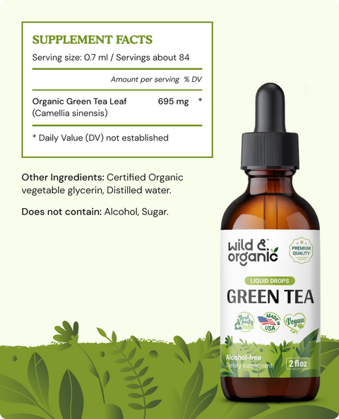 Green Tea Tincture - 2 fl.oz. Bottle