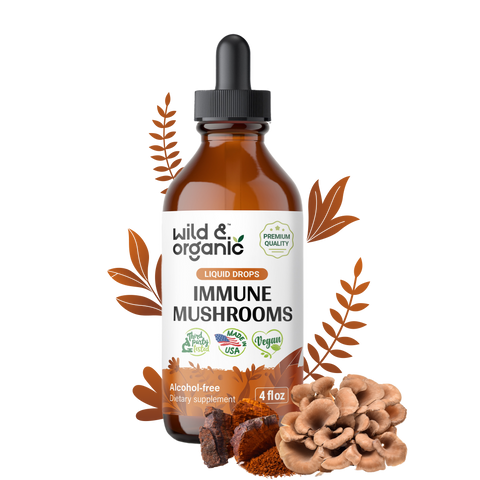 Immune Mushrooms Tincture - 4 fl.oz. Bottle